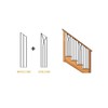 Nuvo Iron NSRP Napoletani Stair (7" x 34 1/4") Rail