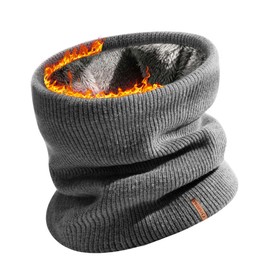 FURTALK Winter Neck Warmer Men Ski Neck Gaiter Scarf For Men Women Thick Warm Fleece Windproof Scarves