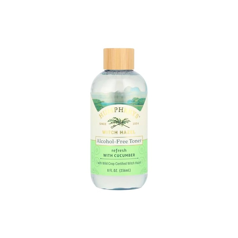 Humphreys Refresh Witch Hazel con tóner sin alcohol de pepino,