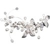 Xrten Flower Leaf Headpiece, Bridal Hair Accessories, Wedding, Hair Accessories, Headwear, Women Wedding Alloy Accessories, Hair Jewellery Wedding Silver Crystal Headband, Wedding Hair Accessories for