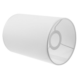 WOONEKY Burlap Drum Lampshade in Linen Fabric - E27 Cylindrical Lamp Shade - Versatile for Desk - Table and Floor Lamps - Naturally Woven Light Cover Guard