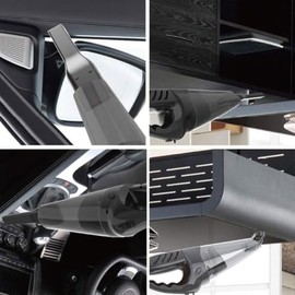 Aspiradora portátil inalámbrica de mano con carga rápida por USB, potente succión, for coche, for uso en seco y húmedo, for el hogar, inalámbrica,... 