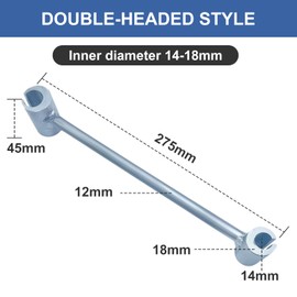 FAHKNS Door Hinge Adjustment Tool - Professional Hinge Wrench for Cabinet Doors, Soft Close Hinges, Perfect Alignment & Tightening (14-18MM)