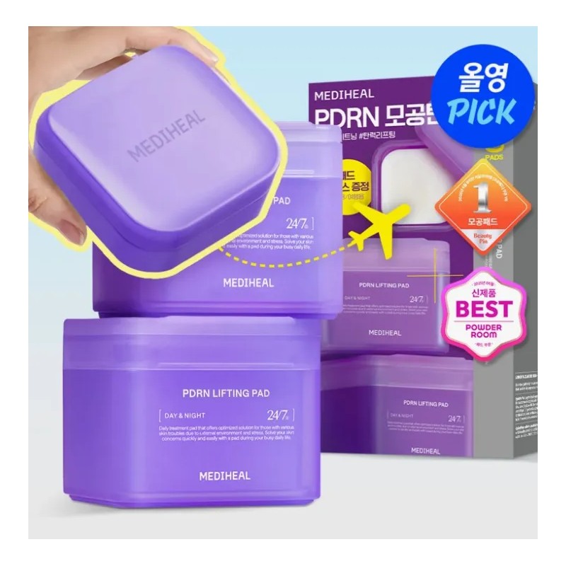 Mediheal Pdrn Lifting Pad 100p Double Pack (+portable Case)