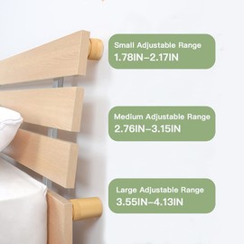 Adjustable Bed Frame Anti-Shake Tool,Furniture Foots Leveler Adjustable,Headboard Stoppers,Beside Headboards Prevent Loosing Anti-Shake Fixer.(2 x Medium, Black)