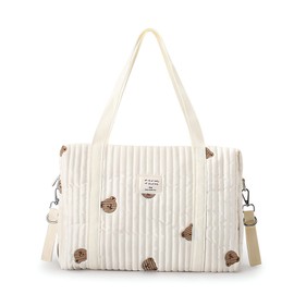 Zakata Mother's Bag, Tote Bag, Shoulder Bag, Stroller Bag, Lightweight, Large Capacity, Multi-functional, Commuting to Work or School, Gym, Travel, College, Mom, Baby Products, Storage Bag, Baby Shower, Baby Gift, bears