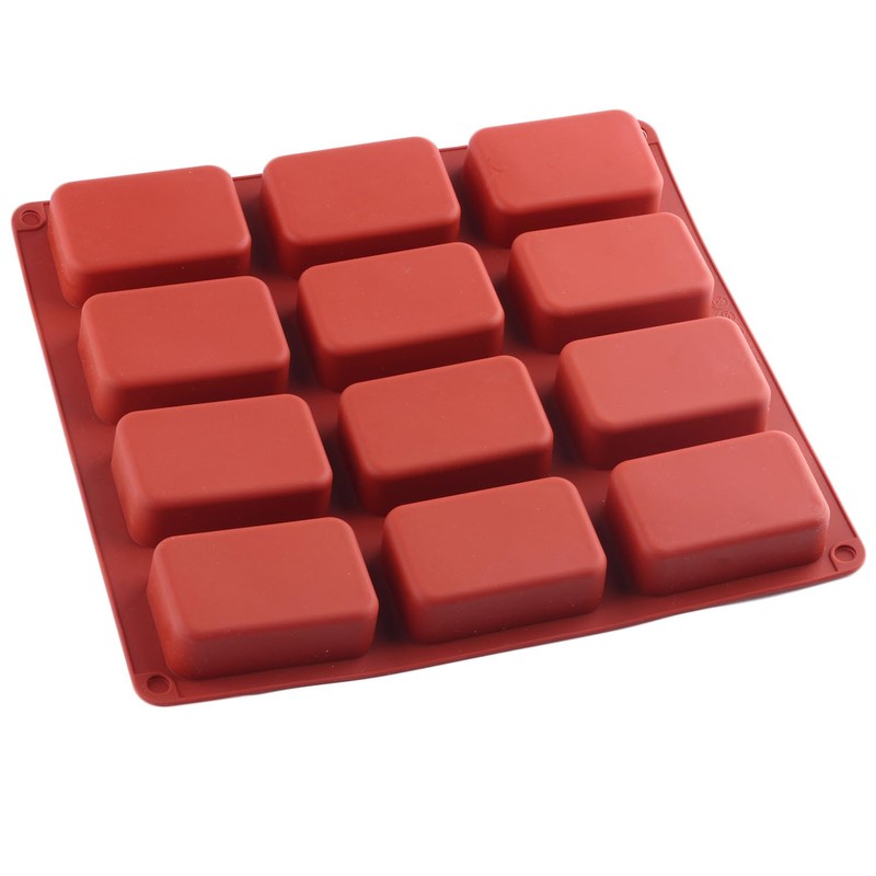 EPYHREHM Mini Loaf pan Silicone Molds Rectangle Chocolate Mold For
