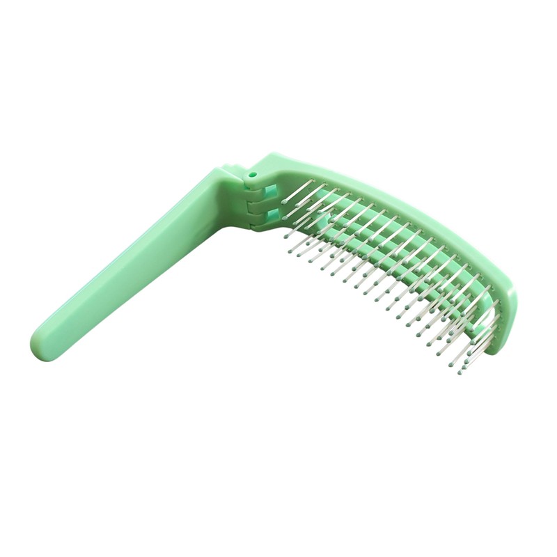 Mibella Professional Klappbare Haarbürste, für mittellanges bis langes Haar, Mintgrün,