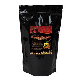 Yellow Carolina Reaper Ground Pepper by Magic Plant – 2 Oz - Extremely Hot Rare Strain 1.4M - 2.2M SHUs | Fine Ground Chili Powder | Sweet Tangy Citrus Flavor | Tropical Cuisine and Cocktails