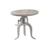 Carolina Classics Regan Adjustable Crank Accent Table in Whitewash