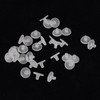 GoProver 100 Pack Earring Backs Earring Stoppers Clear Rubber Bullet