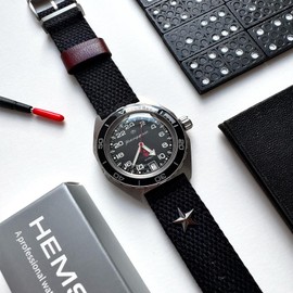 torbollo Quick Release Watch Straps - Width (18 mm, 20 mm, 22 mm, 24 mm) - Military Nylon Watch Straps with Metal Buckle Sports Watch Strap for Men Women, Black/2, Strap.