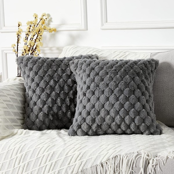 Yaertun Pack of 2 Super Soft Cozy Decorative Throw Pillow