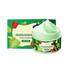 Grospe Fruit Cleansing Facial Mask,Blackhead Remover Mask,Water-Oil Balance,Shrink Pores for All Skin Types of Men and Women