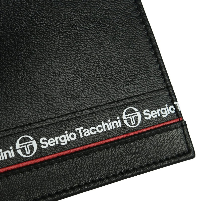 Sergio Tacchini Men's Wallet in Genuine Leather, Slim with Card