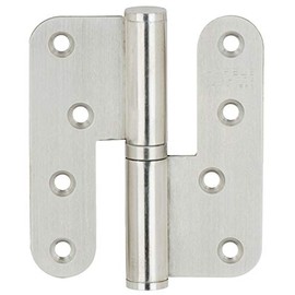 Gedotec Startec H2210 Stainless Steel Screw-On Door Hinge for Unfolded Interior Doors, Hinge with Stop: DIN Right, Door Hinge Load Capacity up to 68 kg, 1 Piece Renovation Hinge Room Door with Screws