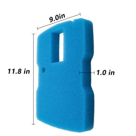 XZGm Replacement Pond Filter Pad Blue Sponge Filter Media Pads for Sunsun 660 GPH Fountain Pump, and for All in One Pond CUF-6000 CUF-6011 CUP-6011 Filter