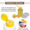 3 Pcs Empty Plastic Honey Squeeze Bottles Universal Honey Bottles