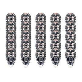 KOKOPROS Kokanee Salmon Dimple Jet Dodger Blanks - 25 Pack (Silver) | Durable Steel Plated - Designed for Salmon Fishing - Enhanced Vibrations & Sweeping Action - 4 1/2 Inch