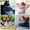 JetsCush Inflatable Travel Pillow Grey