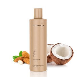 MOEHAIR hair mask deep conditioning protein and shea butter infused (12 Fl Oz). Color safe hair mask. Deep conditioner for dry, damaged hair. Sulfate and paraben free. Made in USA