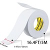 2Pack Single-Sided Adhesive Foam Tape EVA White, Multipurpose Sealing Strip