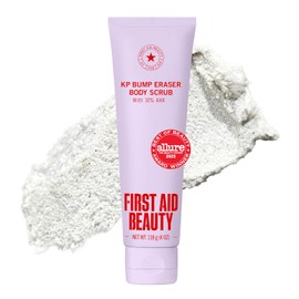 First Aid Beauty KP Bump Eraser Body Scrub with 10% AHA, Keratosis Pilaris Skin Exfoliator with Glycolic and Lactic acids
