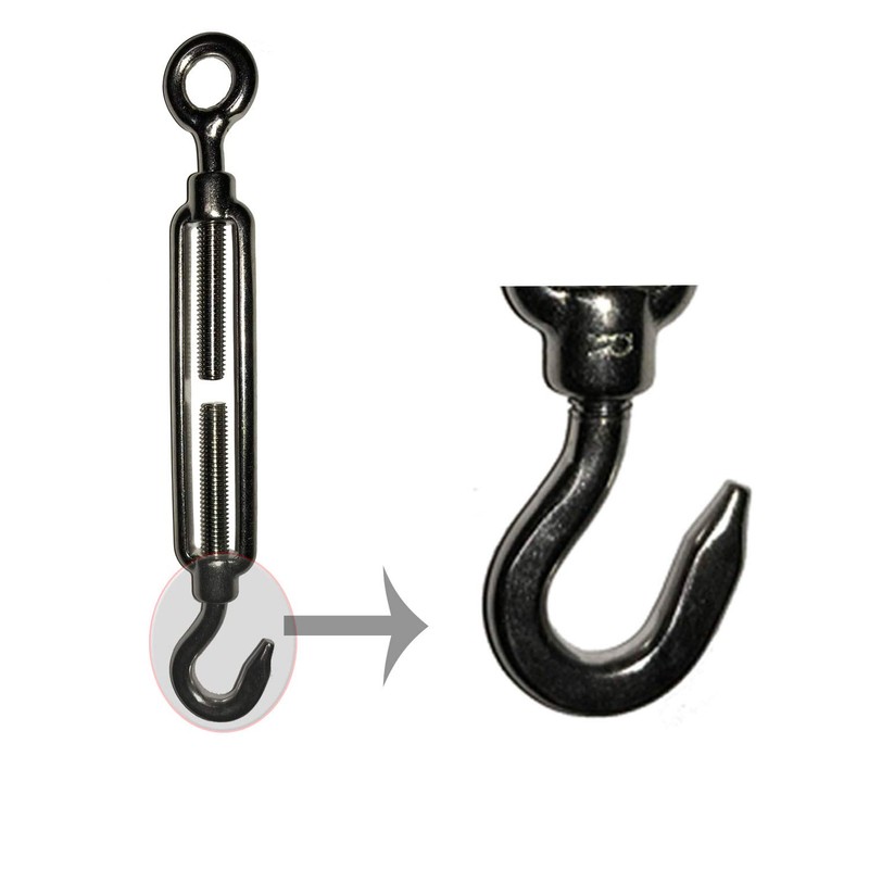 Turnbuckle M5 Form C Eyelet Hook 1 Piece Stainless Steel
