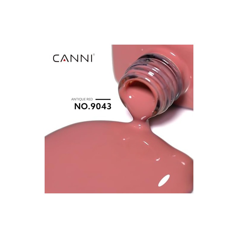 CANNI- Esmalte de uñas en gel rojo claro, 1 pieza