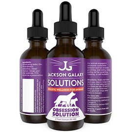 Jackson Galaxy: Obsession Solution (2 oz.) - Pet Solution - Can Help With Behaviors (Excessive Grooming, Licking, Pulling Out Fur, Scratching, Chewing) - All-Natural Formula - Reiki Energy