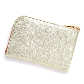 Agility affa Smart Wallet, L-shaped Zipper, Cowhide Leather, Smartphone Can Hold Gold, Silver, Gold, Silver, gold
