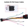 Inefala 16 Pin Adapter Cable Connector 16-Pin Standard ISO Adapter