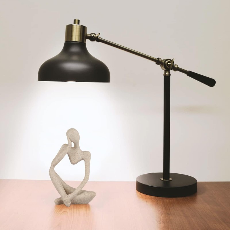 Heatunk Sandstone Resin Thinker Style Abstract Sculpture Statue - Collectible