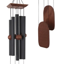 Astarin Wind Chimes Outdoor Deep Tone, Memorial Wind Chimes Outdoor, Gifts for Housewarming/ Mother Day/ Christmas, Outdoor Decor for Patio, Garden, Yard, Home (36 Inch Black Wind Chime)