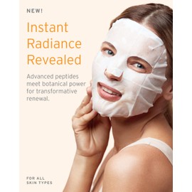 Kerstin Florian Restorative Multi-Peptide Sheet Masque | Hydrating & Firming Face Mask | Peptides & Hyaluronic Acid for Smooth, Radiant Skin | Advanced Sheet for Deep Absorption