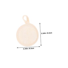 SAFIGLE 3pcs Cotton Exfoliating Bath Shower Loofah Sponge Scrubber Face Pads for Daily Skin Care