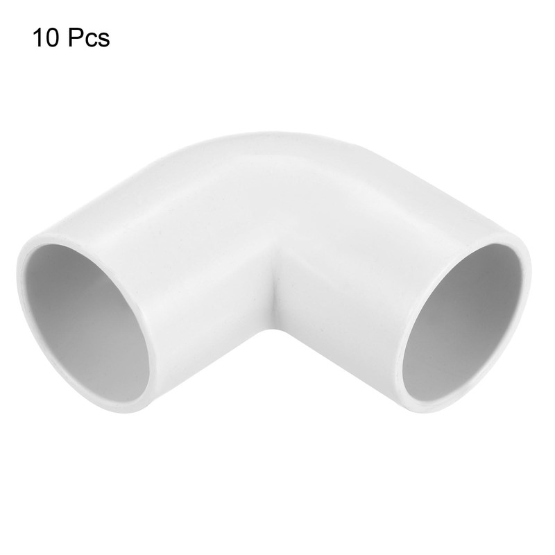 sourcing map PVC Pipe Connector 90 Degree Elbow Fitting 25