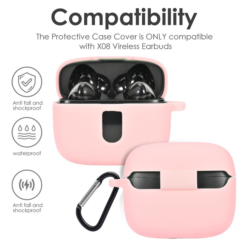 Claiol Premium Silicone Case for TAGRY X08 Wireless Earbuds with