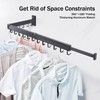 ZdwCyl Clothes Drying Rack,Laundry Drying Rack Wall Mount, Space Saver