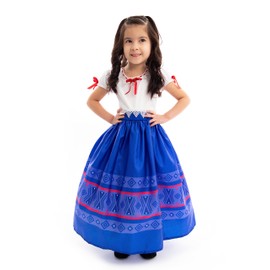 Little Adventures Strong Princess Dress Up Costume - Machine Washable Girl Child Pretend Play Party Outfit (3XL Age 11-13)