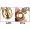 sourcing map Brass Air Ball Valve Shut-Off Switch 1/4 Inch