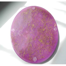 Purple Glow Large Charging Plate Positive Orgone Great for Charging Food, Cleansing Water, Rebalancing and Revitalizing!