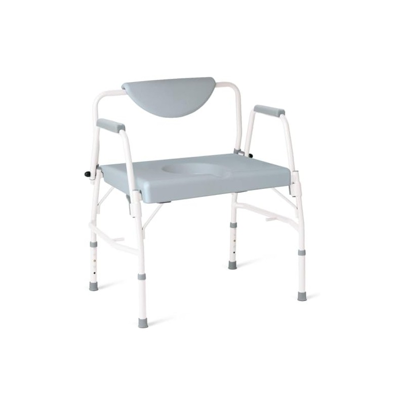 Dr. Dunley Bariatric Drop-Arm Commode – Heavy-Duty Steel Toilet Chair