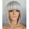 KIMS WIGS LIGHT SILVER GREY LADIES WOMENS HEAT RESISTANT SHORT