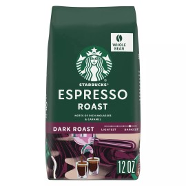 Starbucks Dark Roast Whole Bean Coffee Espresso Roast 100% Arabica 5bag