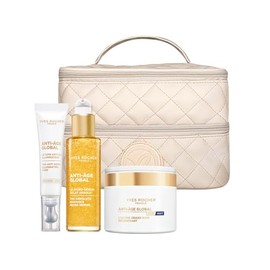 YVES ROCHER - Kit Anti Age Global Rutina Antiedad, Incluye Contorno de Ojos, Micro-Sérum, Crema Facial día y noche + Neceser de regalo - Todo tipo de 