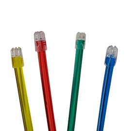 1000 Assorted Colors Dental Saliva Ejectors Disposable Suction Tips (10 Bags of 100)