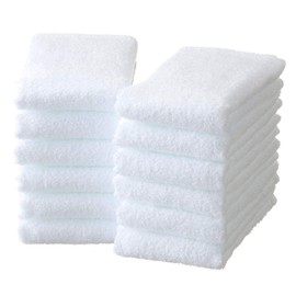 Senshu Towels, Pure White Face, Set of 12, Face Towels, Made in Japan, Senshu Towel (Approx. 13.4 x 33.5 inches (34 x 85 cm), 12 Pieces, White