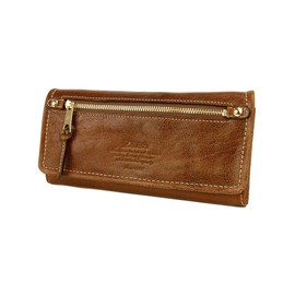 Dakota DA-34082 Women's Long Wallet, Genuine Leather, Braun
