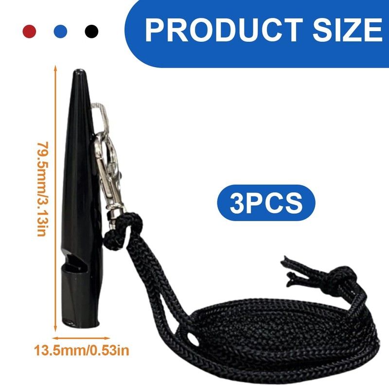 CPJJ 3-Piece Dog Whistle High Frequency Silent, Ideal for Training